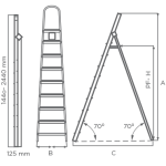ALUMINIUM PLATFORM LADDER UAE DXB