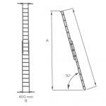 ALUMINIUM TRIPLE SECTION STRAIGHT LADDER DUBAI